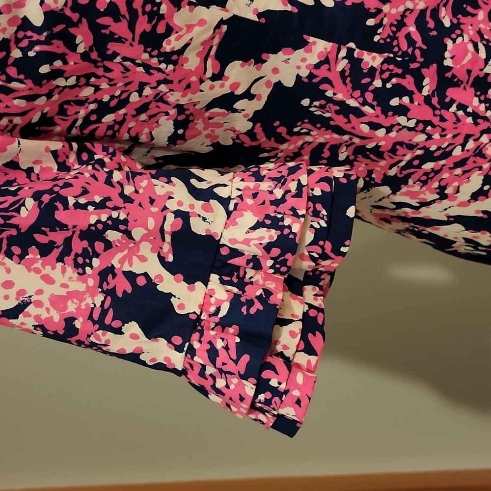 Lilly Pulitzer Fiesta Stretch Pink and Blue Beyond the Sea Dress - Picture 5 of 13